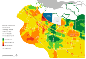 Google Bike Plan Stress Map