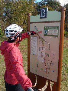 NWA Razorback Greenway wayfinding